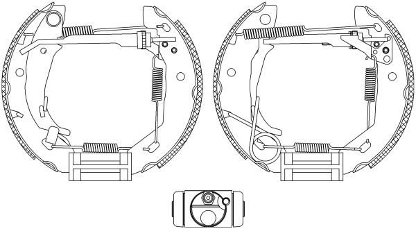 HELLA PAGID Piduriklotside komplekt 8DB 355 004-521